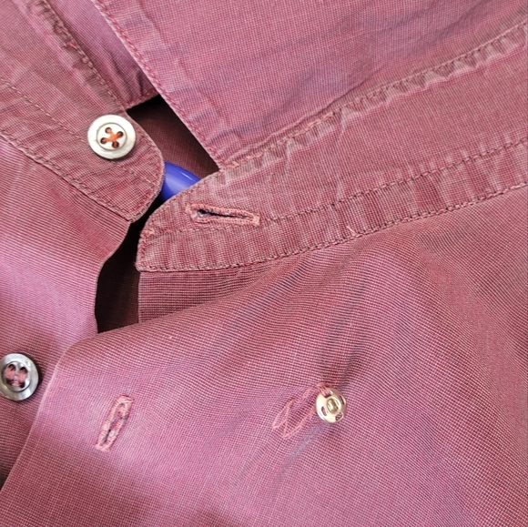 Giorgio Armani - Italian made dress shirt. US L. 16 / 41. Purple with blue tinge - Picture 2 of 10